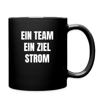 One team, one goal, electricity - Full Colour Mug - black - Right