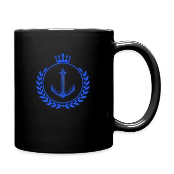 Ancre de couronne - Mug uni - noir - Droite