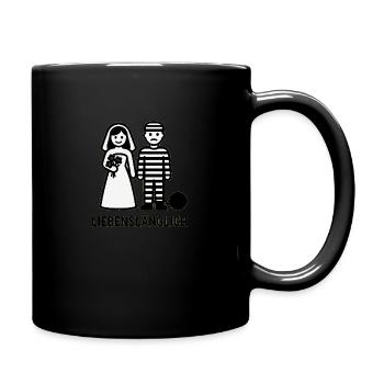 Forever bound in bonds of love; lifelong - Full Colour Mug - black - Right