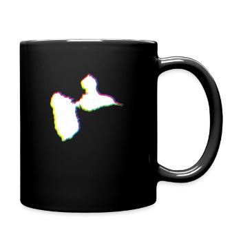 Carte de la guadeloupe - cadeau souvenir 971 gwada - Mug uni - noir - Droite