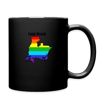 Long beach - Full Colour Mug - black - Right