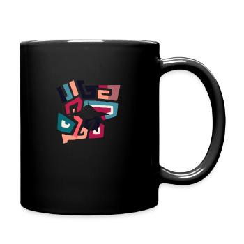 UFO Space Saucer - Full Colour Mug - black - Right