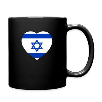 Heart of Israel - Full Colour Mug - black - Right
