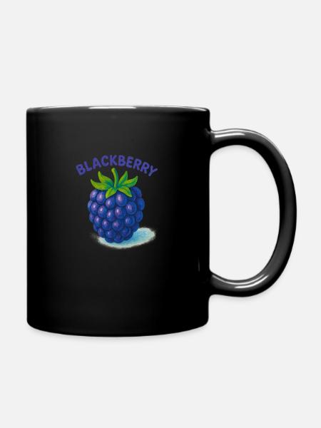 illustration de mûre joyeuse - Mug uni - noir