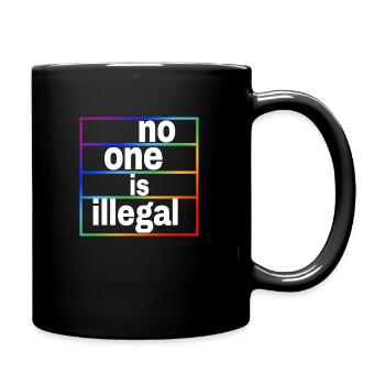 aucun humain n’est illégal - The Original - Mug uni - noir - Droite