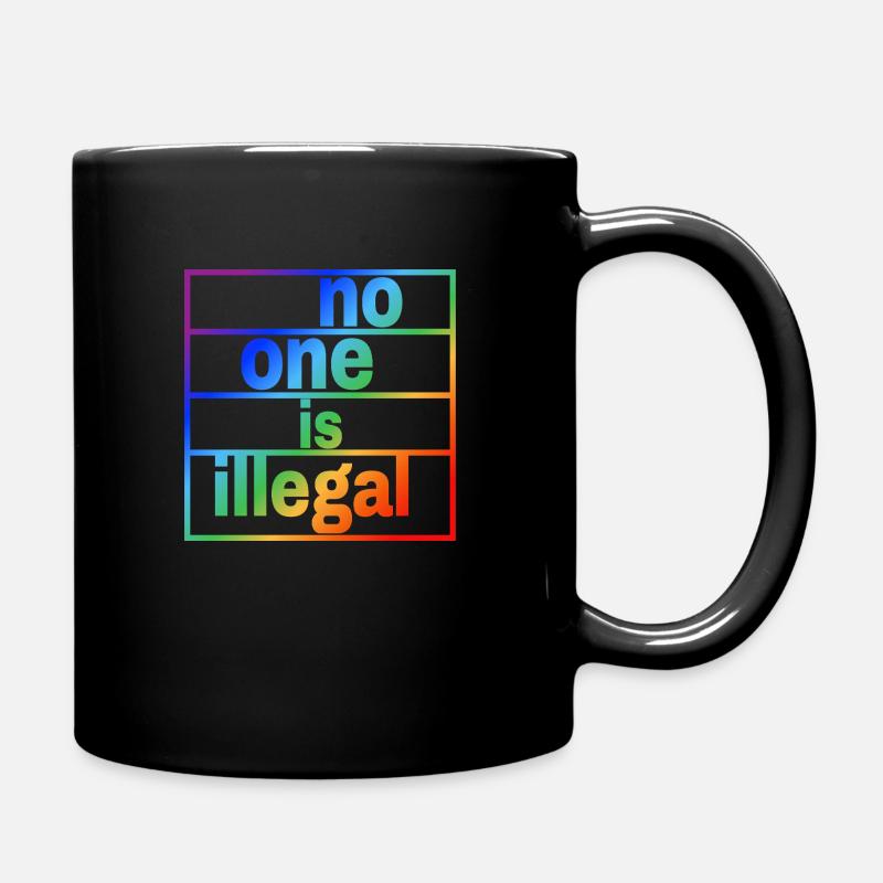 no human is illegal - The Original (LGBTQ+) - Tasse einfarbig - Schwarz