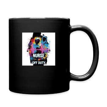 🩺 Infirmière en congé – Chemise drôle - Mug uni - noir - Droite