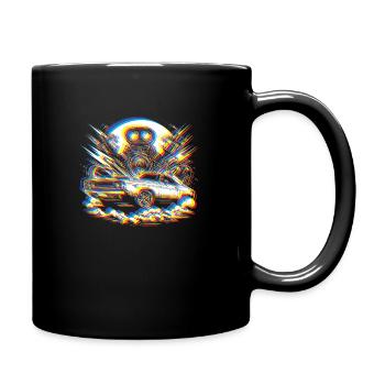 Oldtimer - 80er Jahre Urban Style Auto - Tasse einfarbig - Schwarz - Rechts