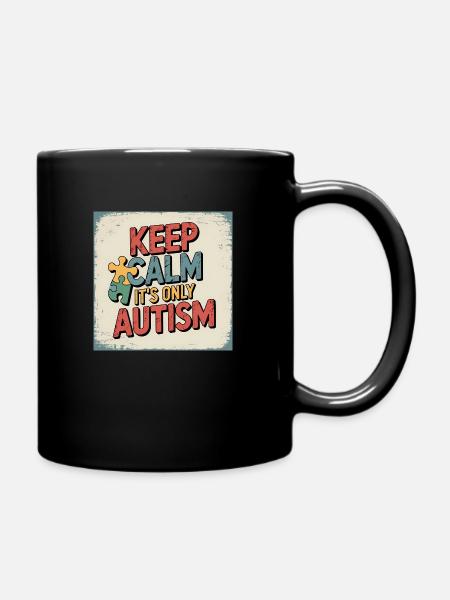Autismus - Tasse einfarbig - Schwarz