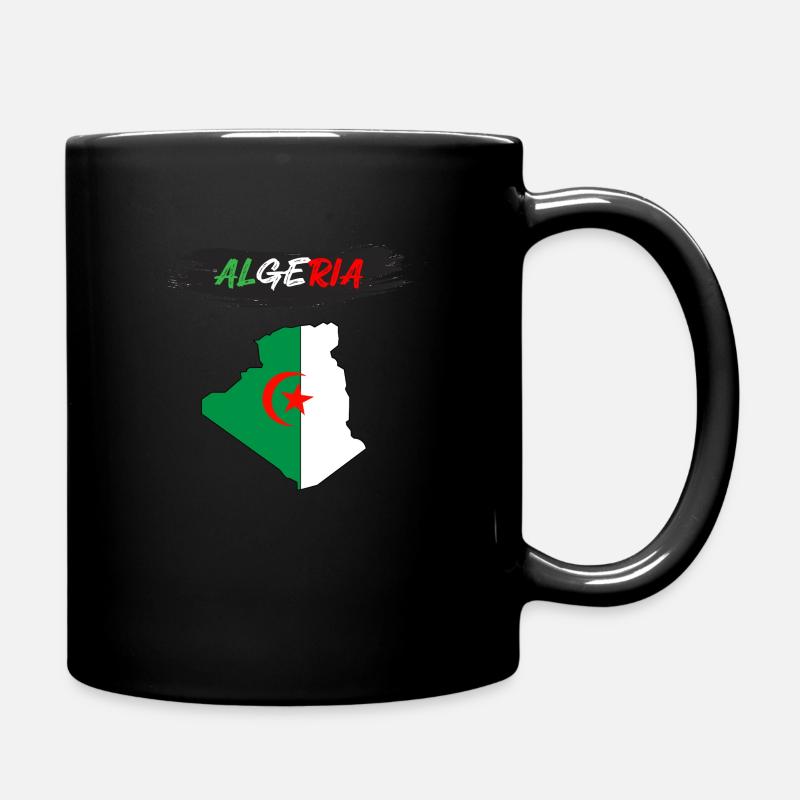 Land Algerien - Tasse einfarbig - Schwarz