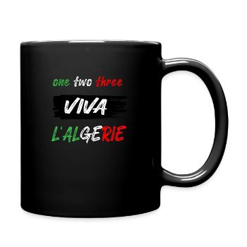 123 viva l'Algérie - Full Colour Mug - black - Right