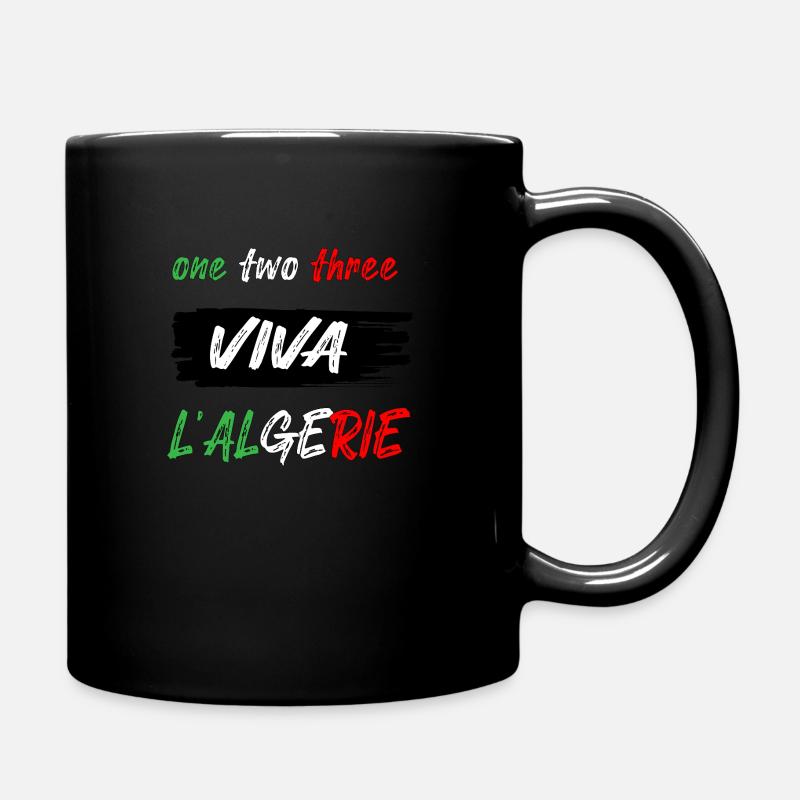 123 viva l'Algérie - Tasse einfarbig - Schwarz