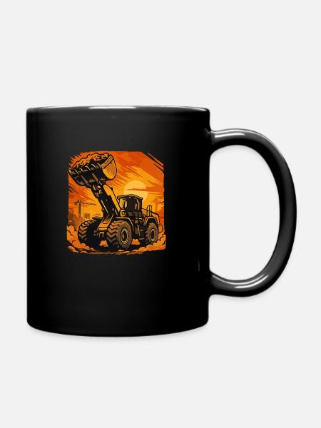 Radlader - Tasse einfarbig - Schwarz