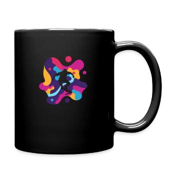 Skater Skate Longboard - Tasse einfarbig - Schwarz - Rechts