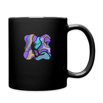 Wakeboarder Wakeboard Wassersport - Tasse einfarbig - Schwarz - Rechts