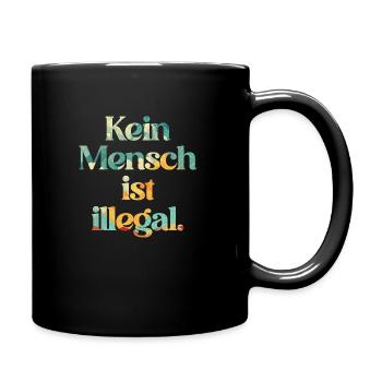 PERSONNE N’EST ILLÉGAL - L’Original - Mug uni - noir - Droite