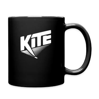 Kitesurfen - Tasse einfarbig - Schwarz - Rechts