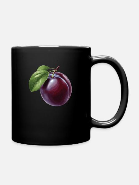 Pflaume - Tasse einfarbig - Schwarz