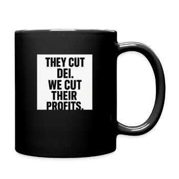 The calm hides the storm - Full Colour Mug - black - Right