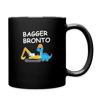 Bagger Bronto - Tasse einfarbig - Schwarz - Rechts