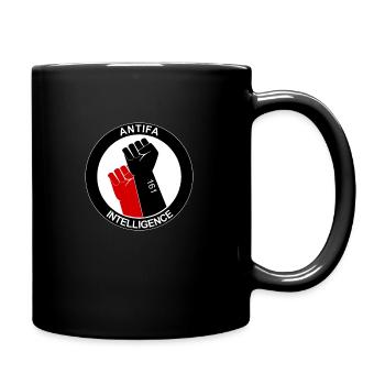 Antifa Intelligence Logo - Tasse einfarbig - Schwarz - Rechts