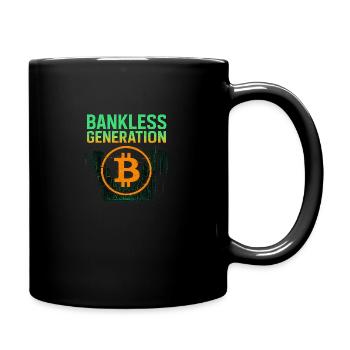 Bankless Generation - Tasse einfarbig - Schwarz - Rechts