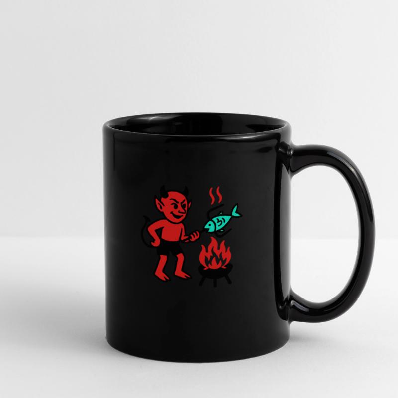 Devil with Fish Full Colour Mug