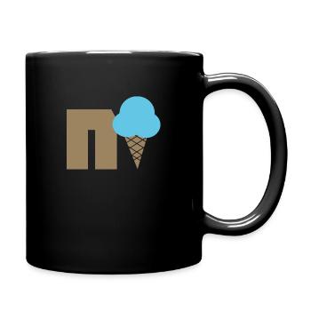 Nice blue - Full Colour Mug - black - Right