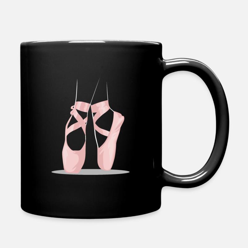 Ballettschuhe Ballerina Ballett-Tänzerin - Tasse einfarbig - Schwarz