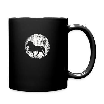 Icelandic Horse: Islandpferd Pferd Pony Merch - Tasse einfarbig - Schwarz - Rechts