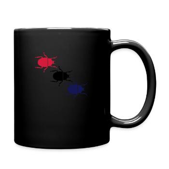 kaefer_004 - Tasse einfarbig - Schwarz - Rechts