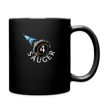 Firefighting competition design - 4 suction cups - Full Colour Mug - black - Right