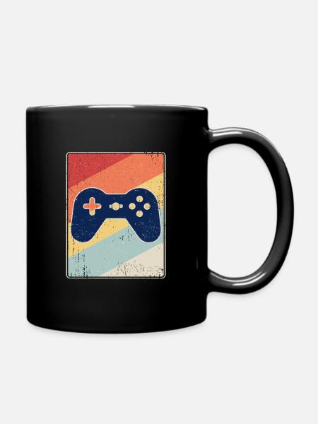 Retro gaming - gaming - Full Colour Mug - black