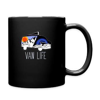 VAN LIFE VANLIFER NOMADS - Full Colour Mug - black - Right
