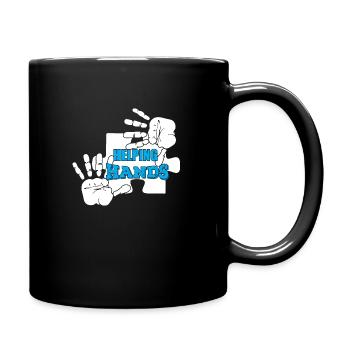 Helping hands - Full Colour Mug - black - Right