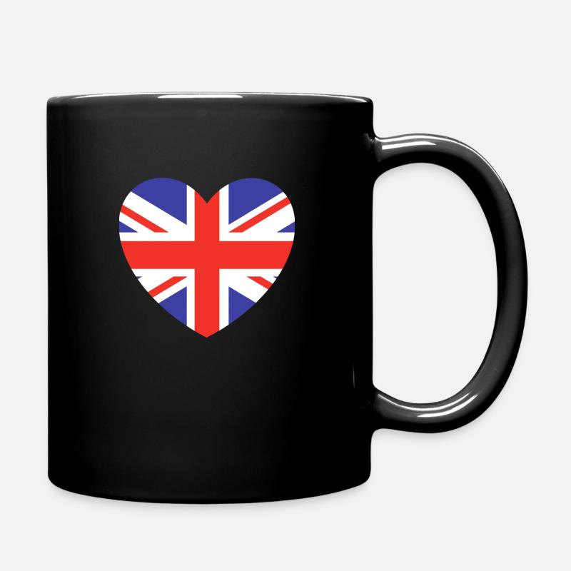 British Heart Flag - Full Colour Mug - black