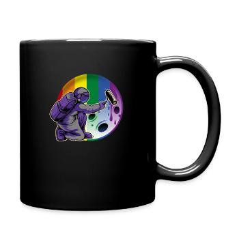 Astronaute LGBTQ - Mug uni - noir - Droite