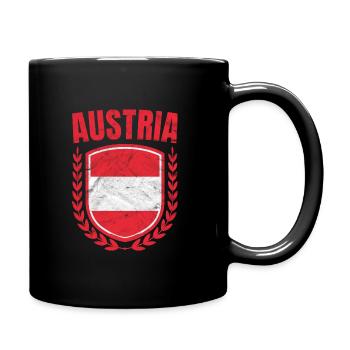 Autriche - Mug uni - noir - Droite