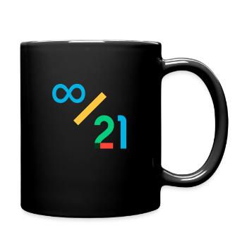 Infinity / 21 - Tasse einfarbig - Schwarz - Rechts