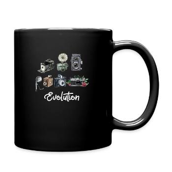 Photography Camera Evolution Photographer - Full Colour Mug - black - Right