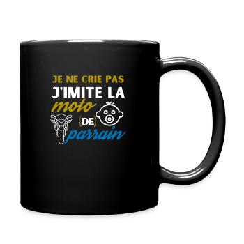j'imite la moto de parrain - Mug uni - noir - Droite