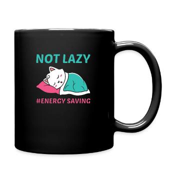 Not Lazy - Full Colour Mug - black - Right