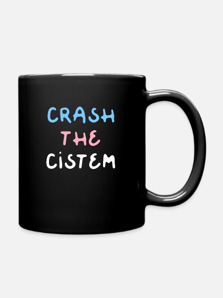 Crash the Cistem - Tasse einfarbig - Schwarz