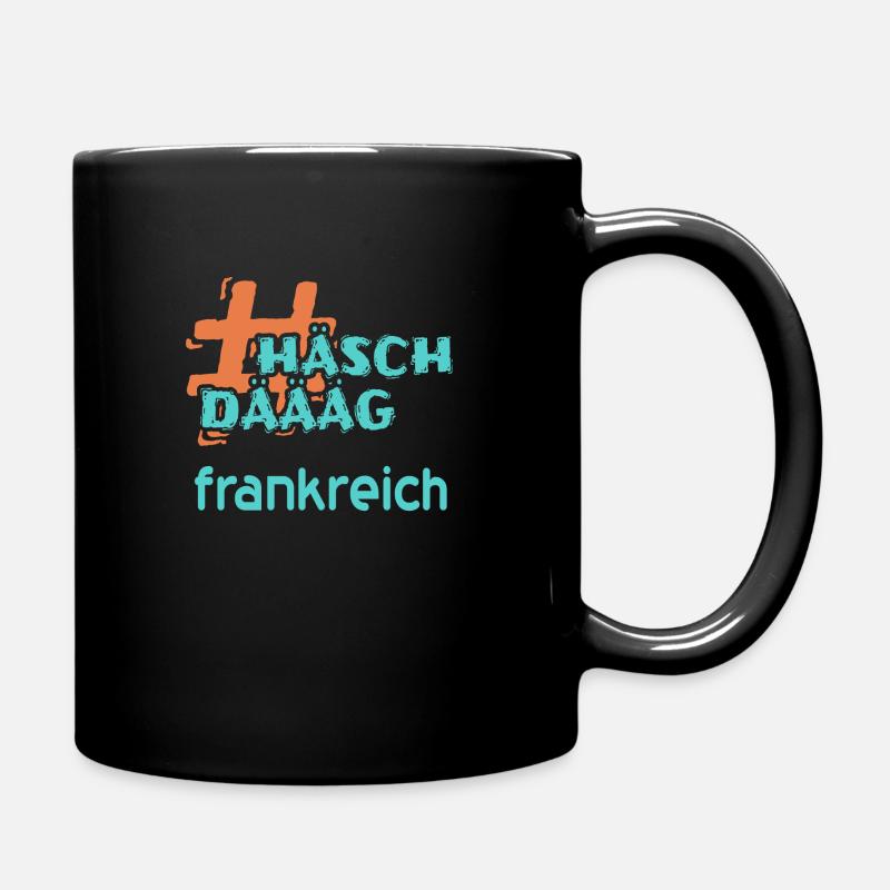 frankreich - Tasse einfarbig - Schwarz