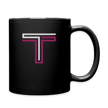 T Bekleidung Marke - Tasse einfarbig - Schwarz - Rechts