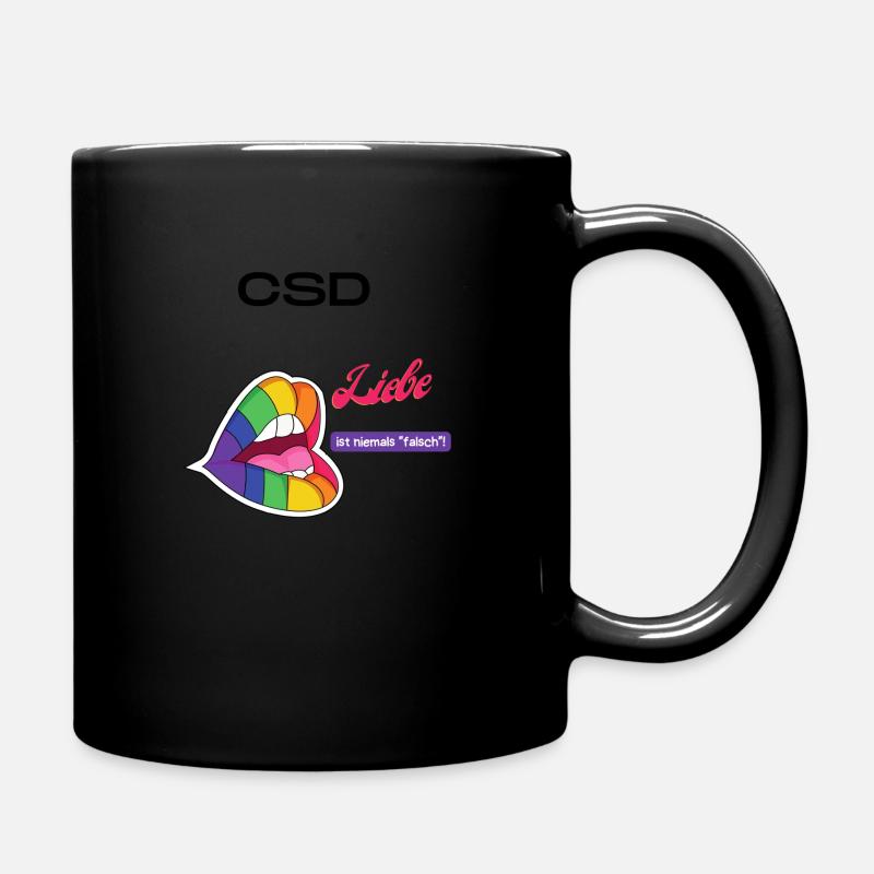 CSD Shirt Pride - Tasse einfarbig - Schwarz
