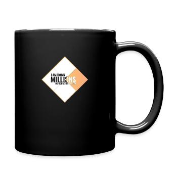 I Am Down Millions - Tile Shapes White Yellow - Full Colour Mug - black - Right