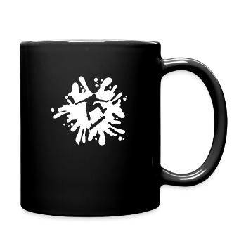 Skaterboard Skater - Full Colour Mug - black - Right