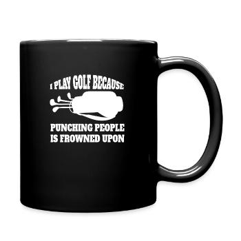 Golf Golf Club Golfer Quote Golf Ball - Full Colour Mug - black - Right