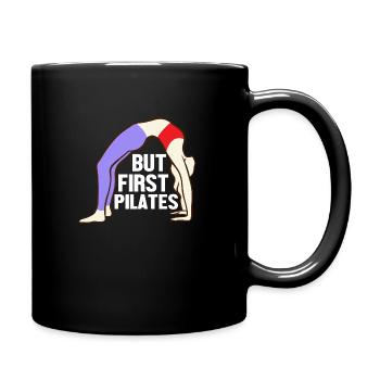 Mais d’abord Pilates Fitness Exercice - Mug uni - noir - Droite